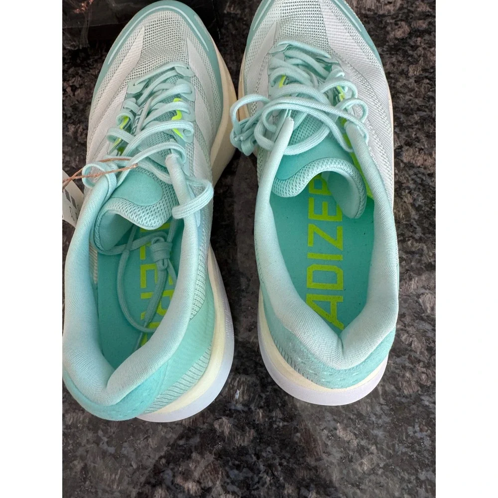 Adidas Adizero Boston‎ 13 W Mint Green Running Shoes JS4957 Womens 9 NEW